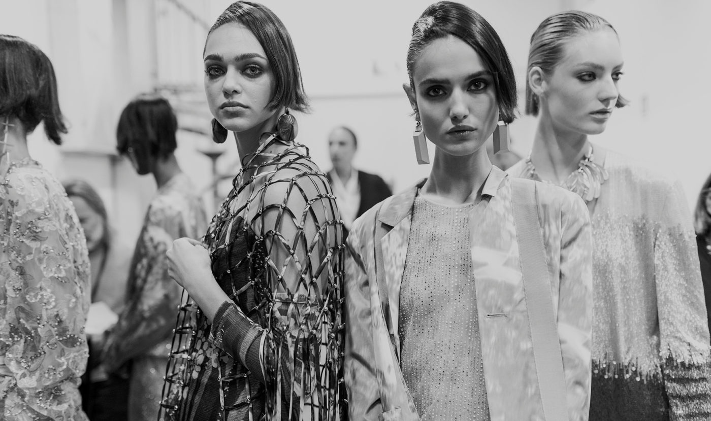 Backstage at the Giorgio Armani Spring 2017 Runway Show | LES FAÇONS