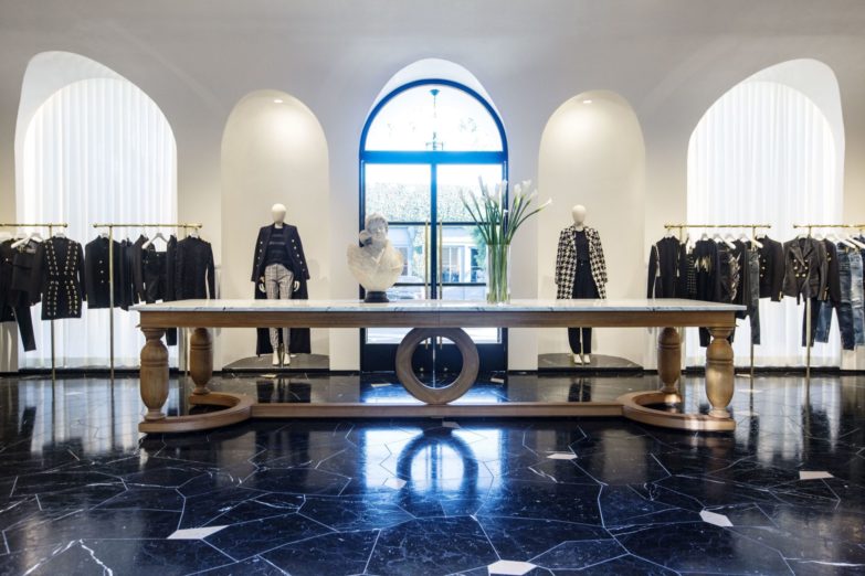 Balmain Flagship Store in Los Angeles LES FAÇONS