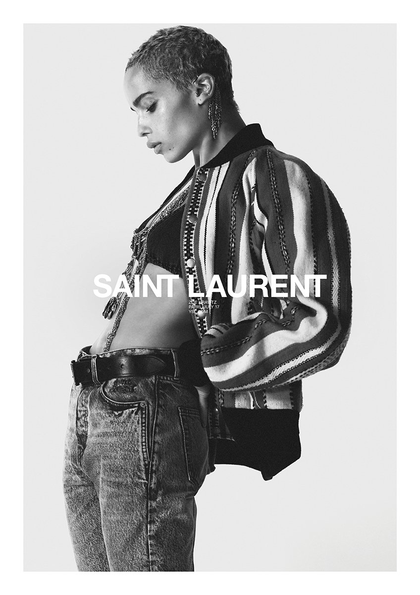Saint Laurent Spring 2018 Ad Campaign Featuring Zoë Kravitz | LES FAÇONS