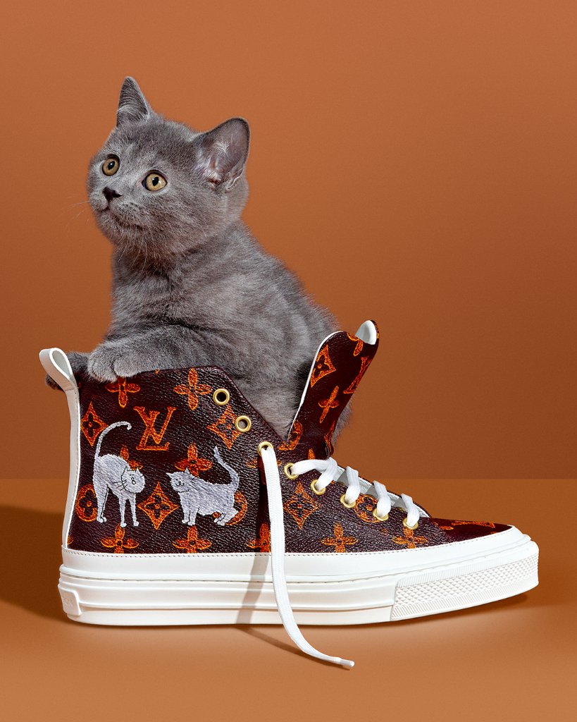 Louis Vuitton X Grace Coddington Collection is Catnip for Feline Lovers