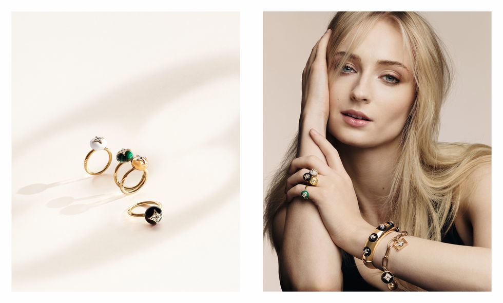 Louis Vuitton B. Blossom Jewelry Campaign Featuring Sophie Turner | LES ...