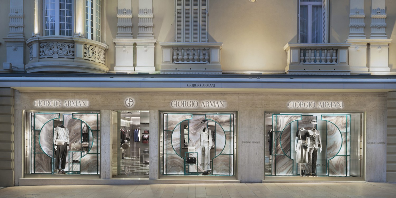 Giorgio Armani New Boutique in Monte Carlo | LES FAÇONS