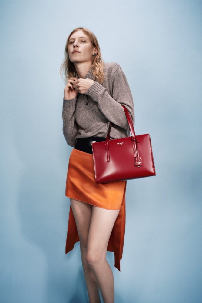 Hunter Schafer Prada Symbole Handbag 2022 Campaign