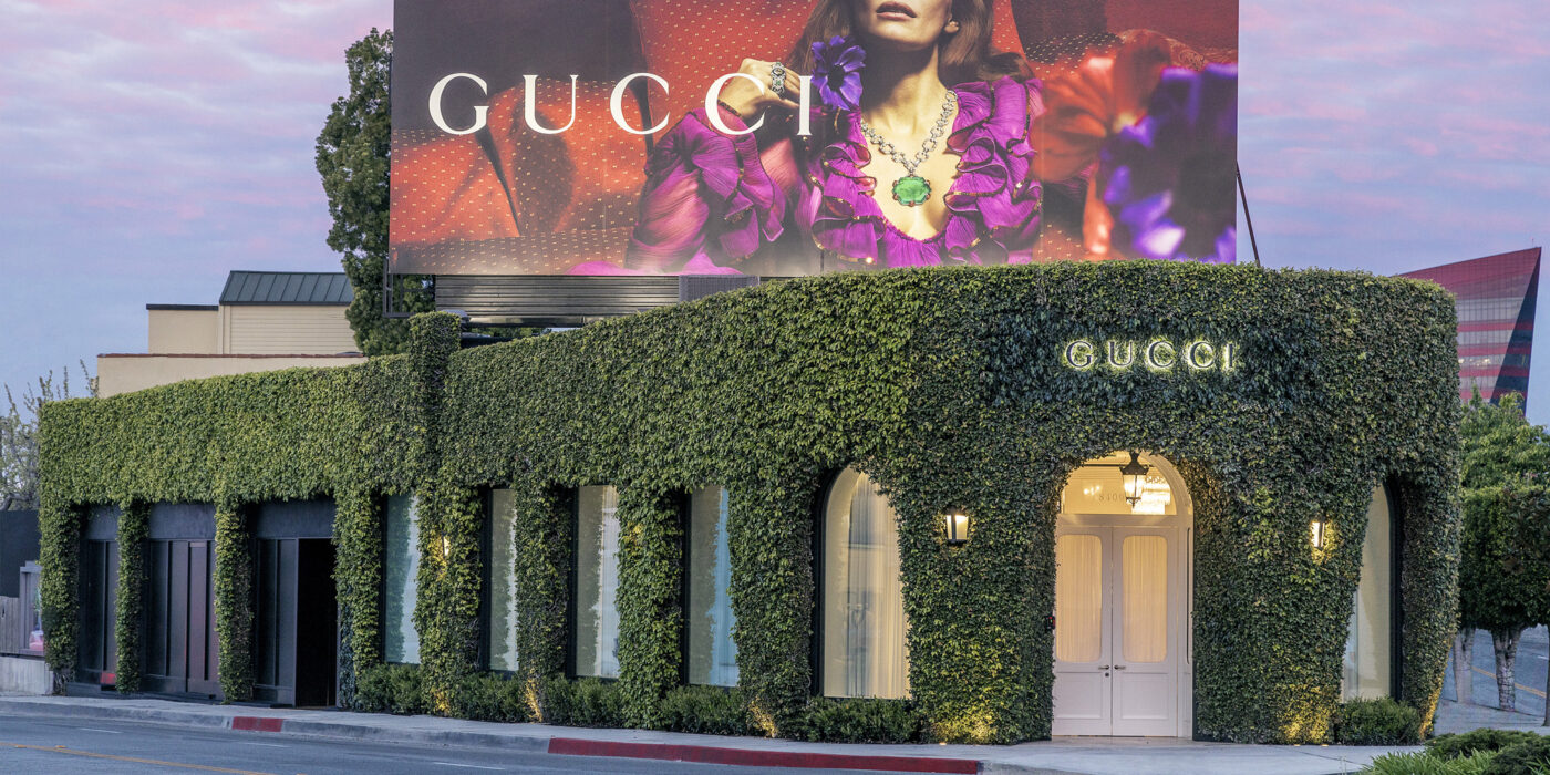 Gucci First Standalone Salon on Melrose Place in Los Angeles