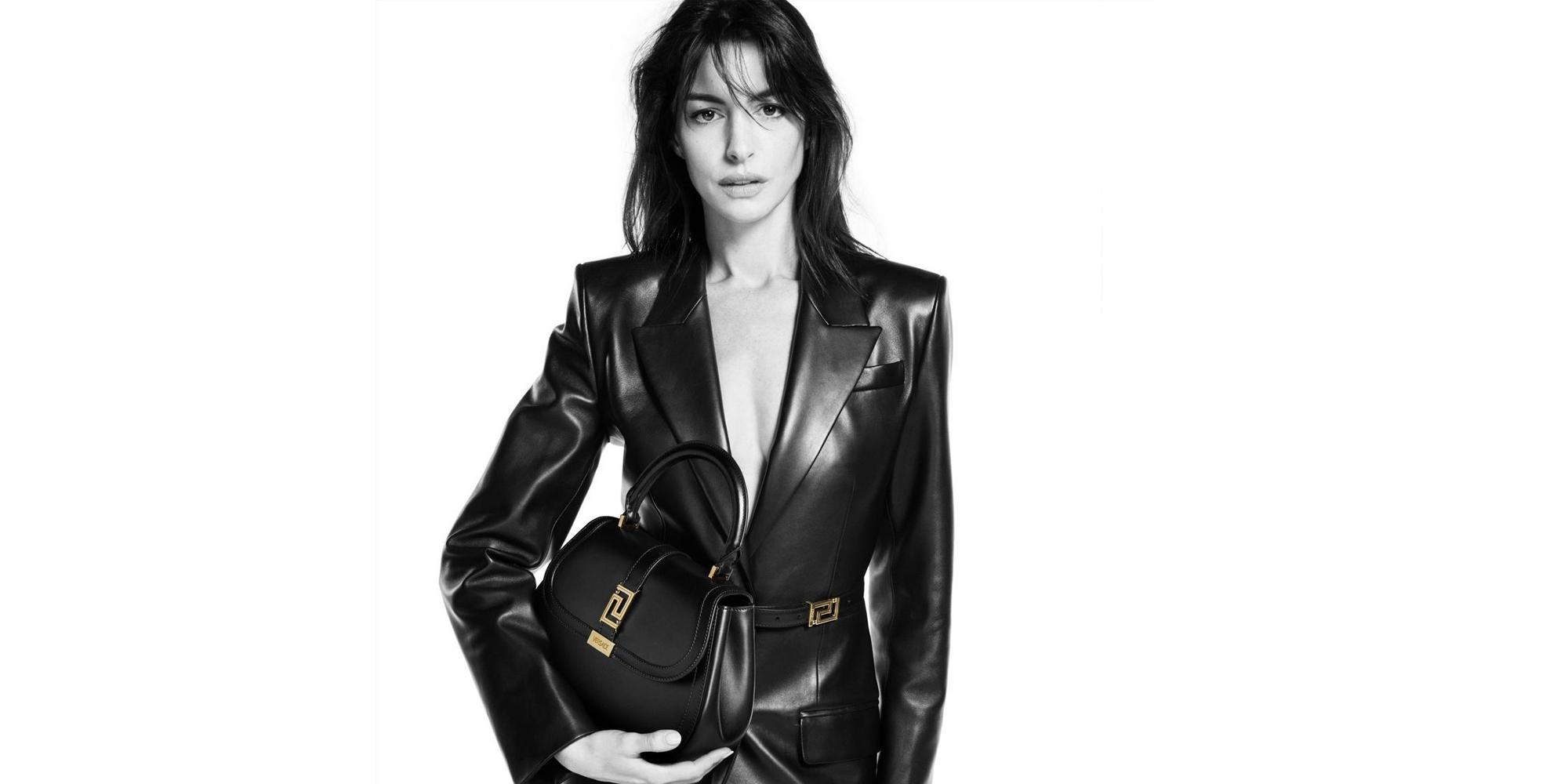 VERSACE ICONS FALL 2023 AD CAMPAIGN FEATURING ANNE HATHAWAY