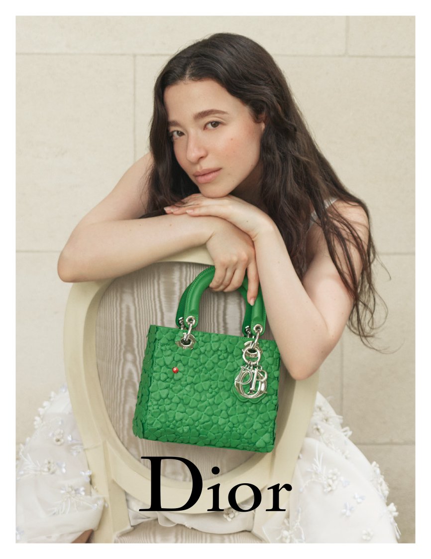 Christian Dior ライトグリーン ベルト　新品 Christian Dior Lady Dior Ad Campaign Featuring Mikey Madison